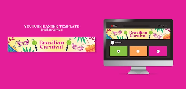 Brazilian carnival template design