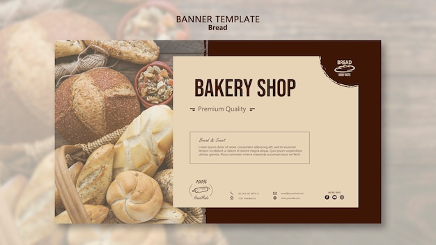 Bread banner template