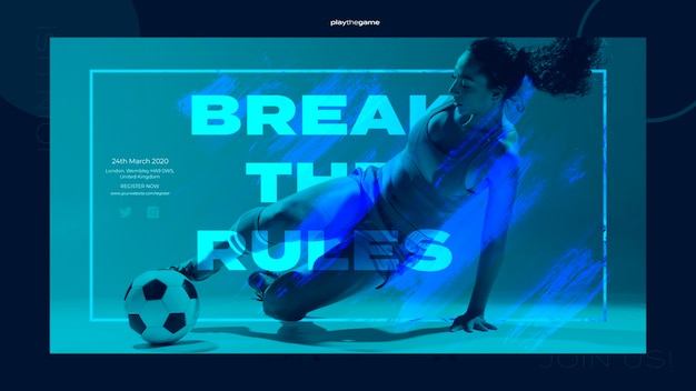 Break the rules banner template