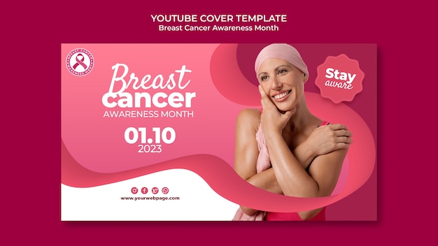 Breast cancer awareness month youtube cover