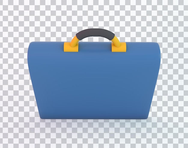 Free PSD briefcase back side