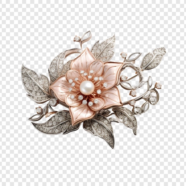 Brooch isolated on transparent background