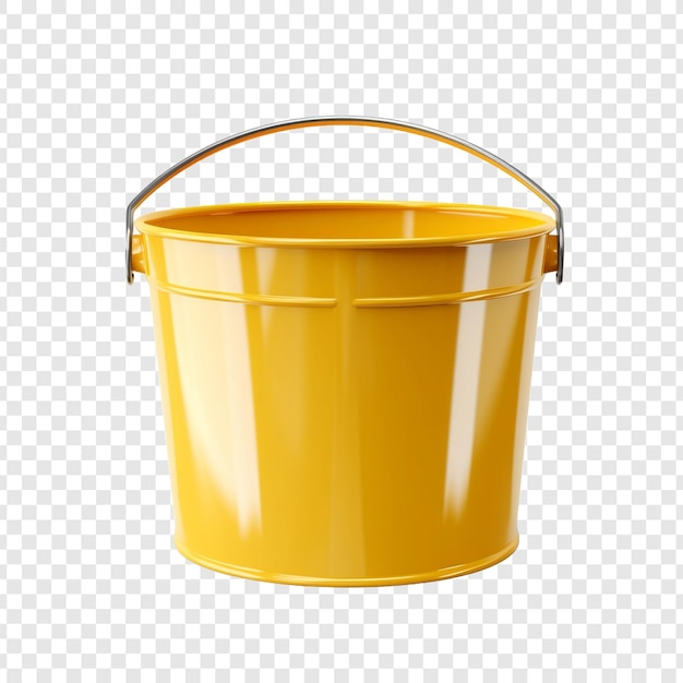 Free PSD bucket isolated on transparent background