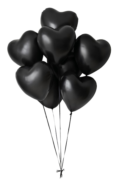 Free PSD bunch of floating balloons isolated