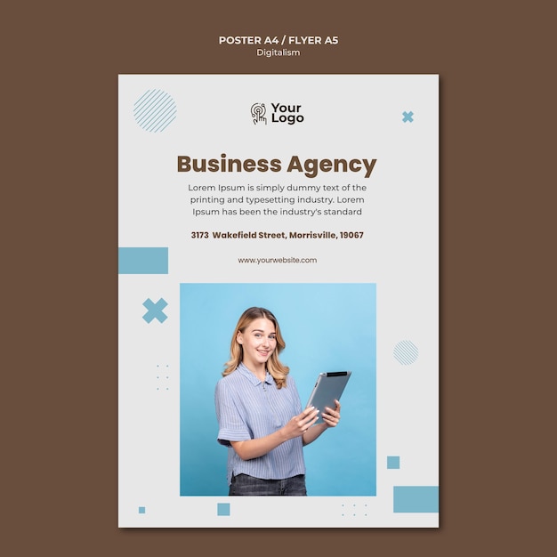 Free PSD business ad flyer template