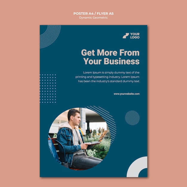 Business ad template poster