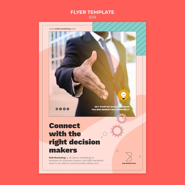 Business to business flyer template