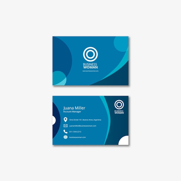 Business card template for company