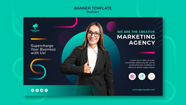 Business company banner template