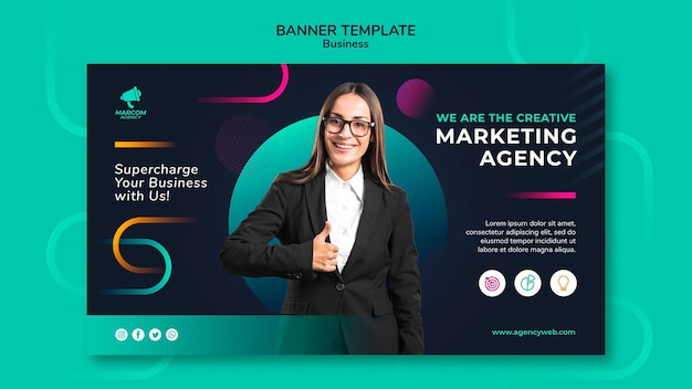 Business company banner template