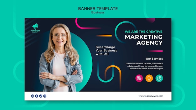 Business company banner template