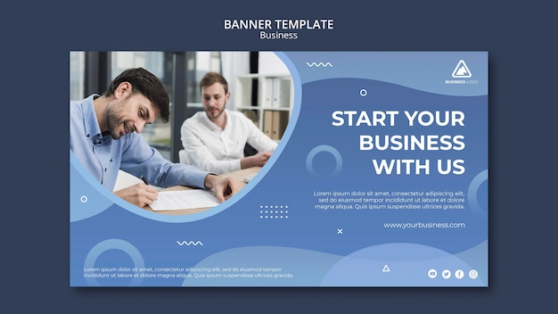 Free PSD business concept banner design