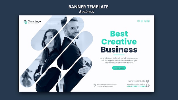 Business concept banner template