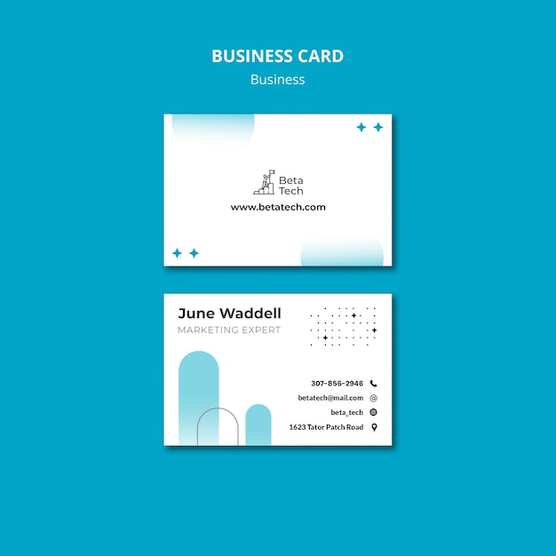 Free PSD business concept business card template