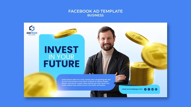 Free PSD business concept facebook template