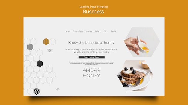 Free PSD business concept landing page