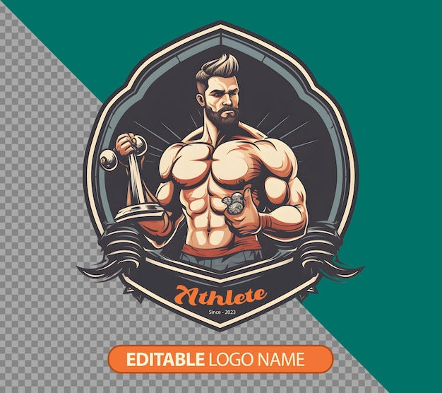 Free PSD business gym logo