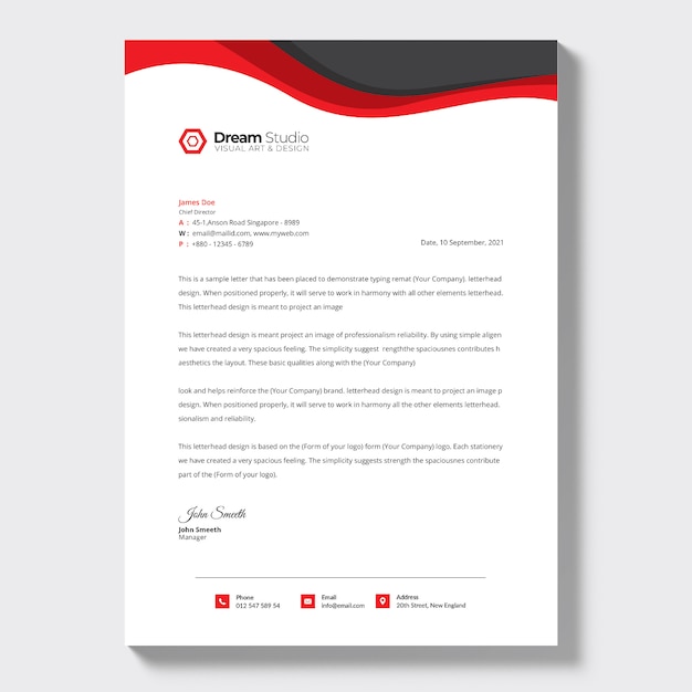 Business Letterhead template