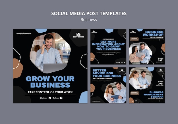 Free PSD business social media post templates