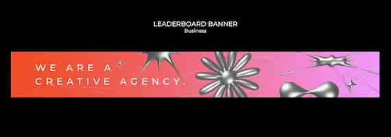 Free PSD business strategy leaderboard banner