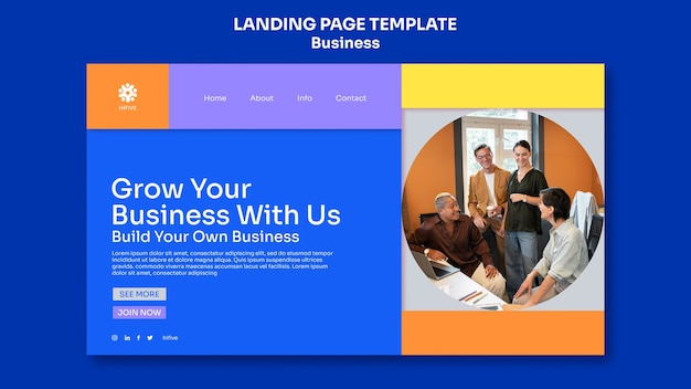 Business template design