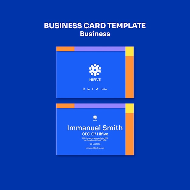 Free PSD business template design