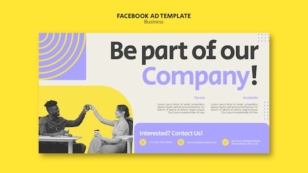 Free PSD business web facebook template