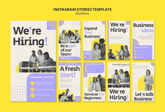 Free PSD business web instagram stories