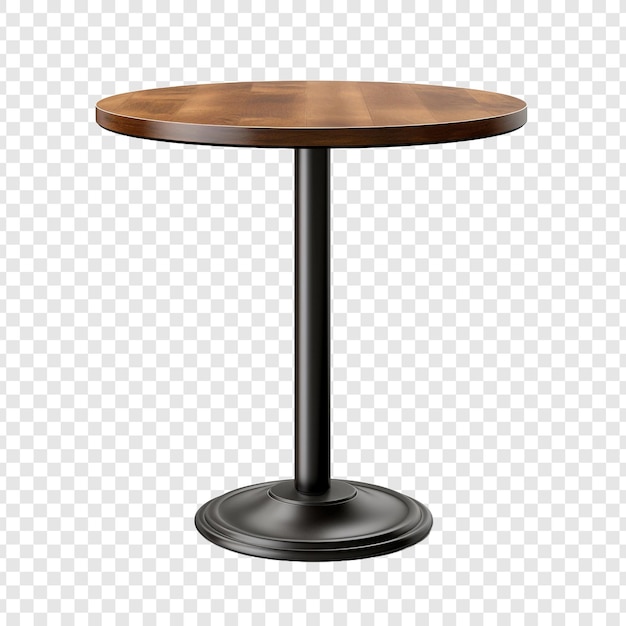 Cafe table isolated on transparent background