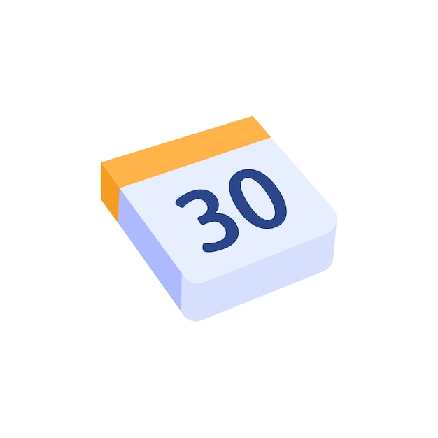 Free PSD calendar date icon illustration