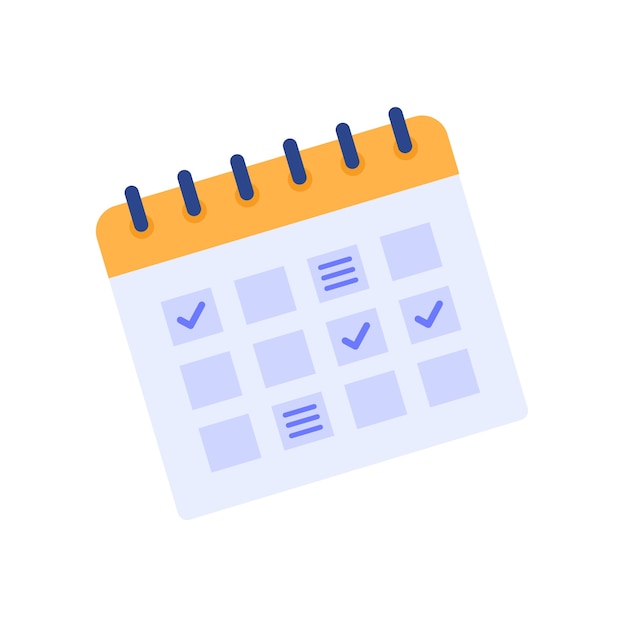 Free PSD calendar date icon illustration