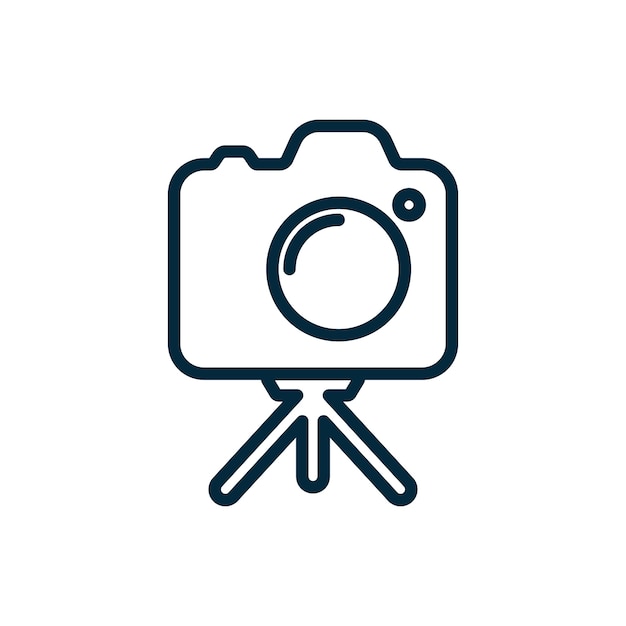 Free PSD camera outline logo design