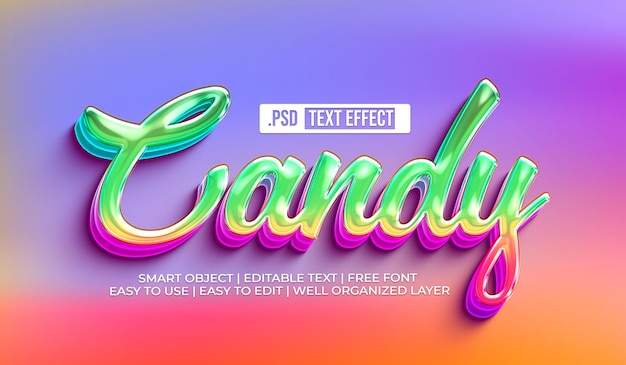 Candy Text Style Effect