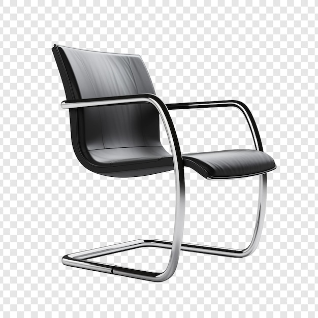 Free PSD cantilever chair isolated on transparent background