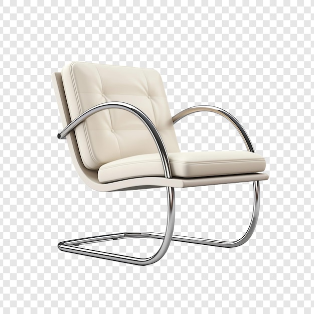 Free PSD cantilever chair isolated on transparent background