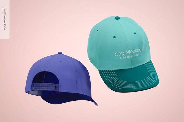 Cap Mockup Front and Back View