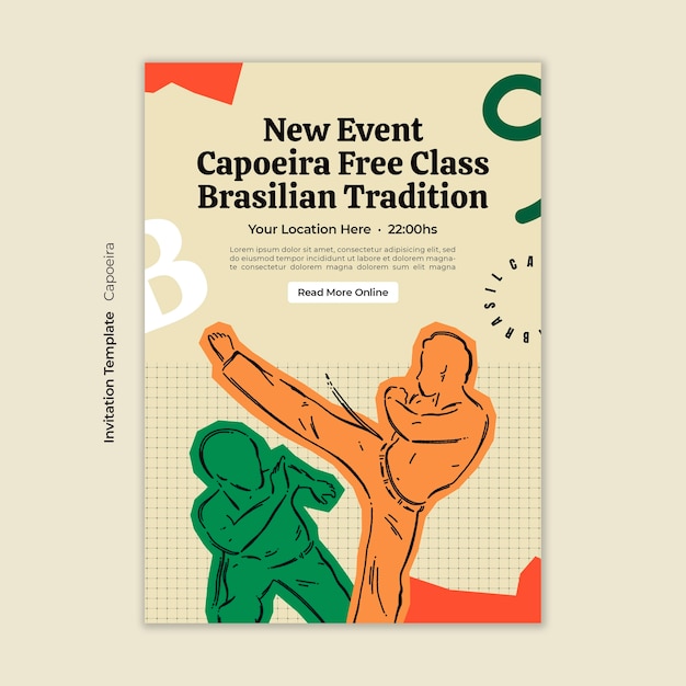 Free PSD capoeira template design