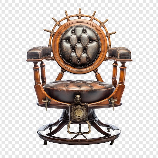 Free PSD captains chair isolated on transparent background