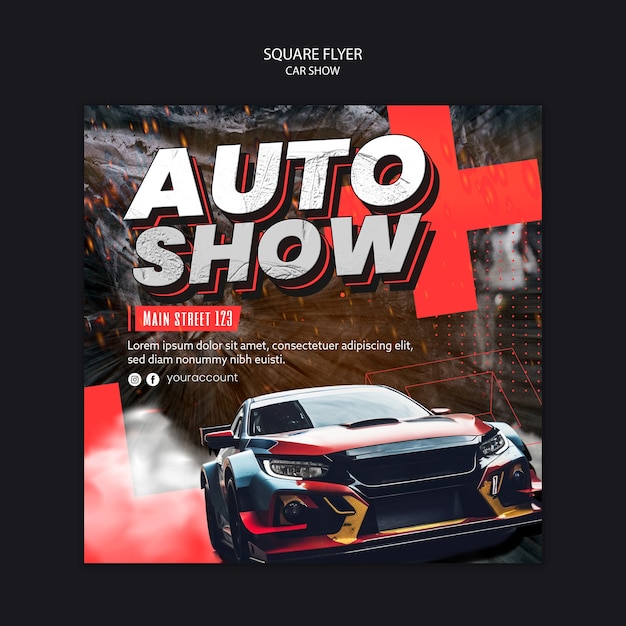 Car show template design