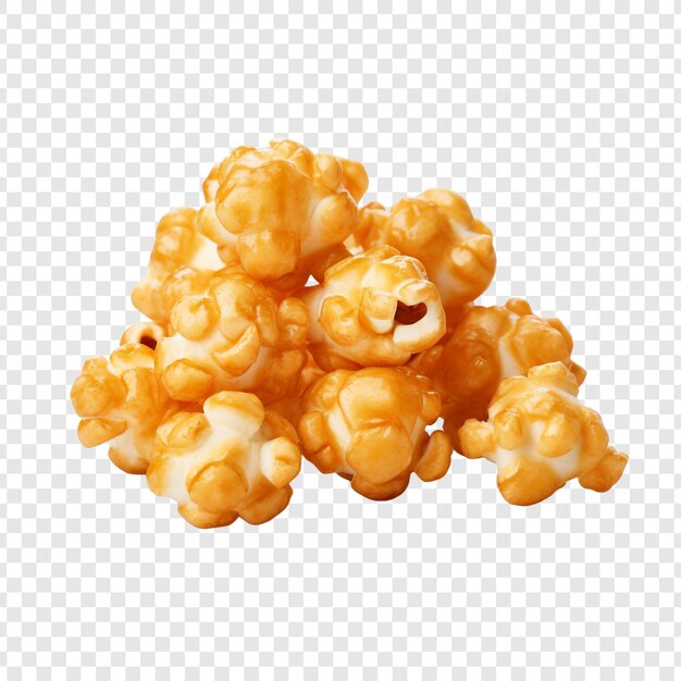 Free PSD caramel puff corn popcorn isolated on transparent background