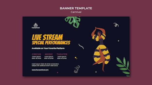 Carnival banner template