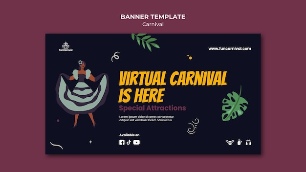 Carnival banner template