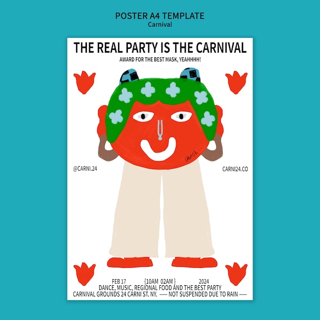 Free PSD carnival template design