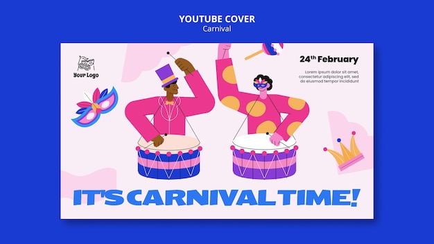 Free PSD carnival template design