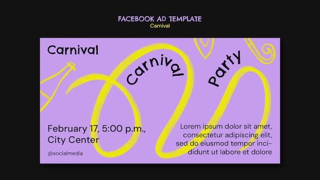 Free PSD carnival  template design