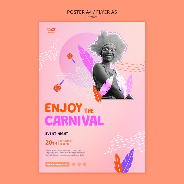 Free PSD carnival  template design