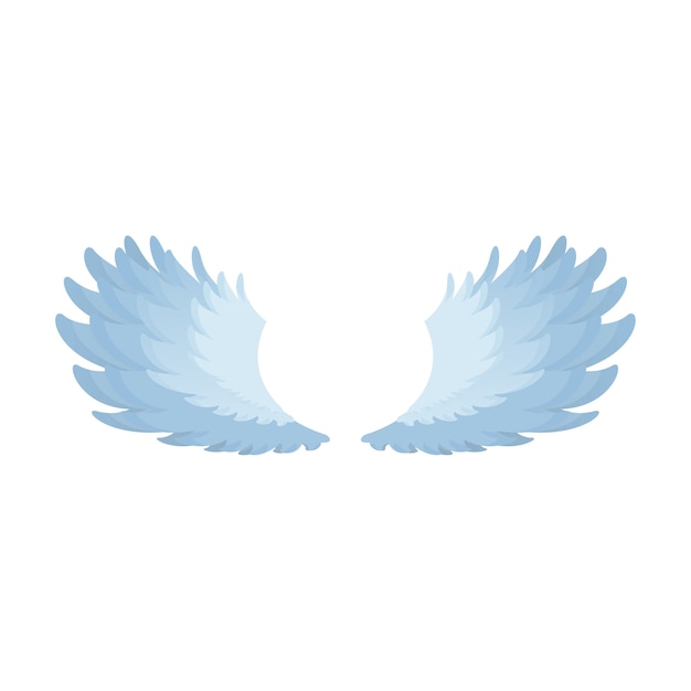 Free PSD cartoon angel wings isoltated