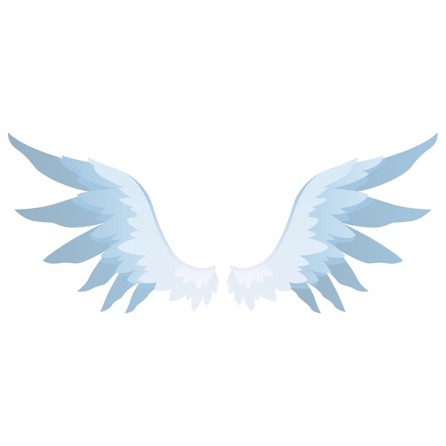 Free PSD cartoon angel wings isoltated