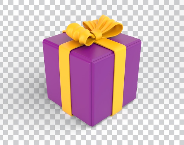 Free PSD cartoon eid gift box