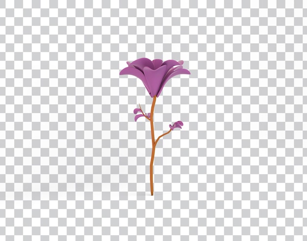 Free PSD cartoon flower